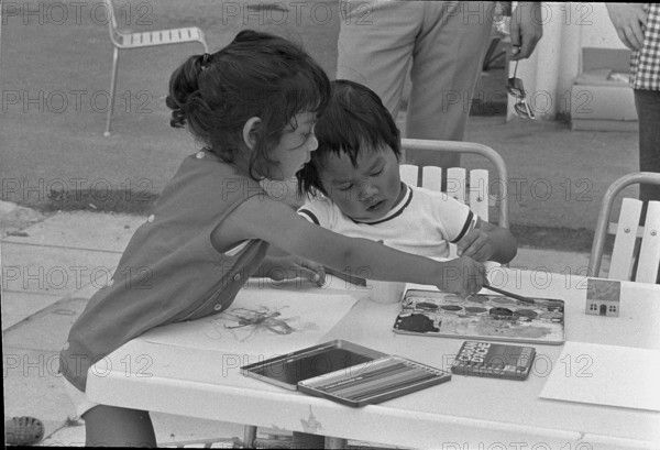 Terre des hommes"" takes care of children from Asia, Massongex VS, 1973