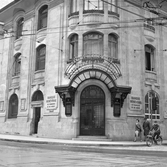 Building of the Banque Genevoise de Commerce et de Credit, Genf 1965