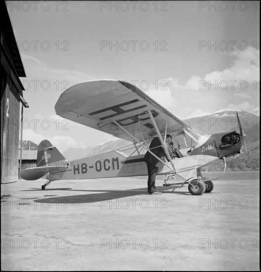 Preparations for Insecticide DDT (Gesarol) spraying to combat cockchafers in Valais, 1950