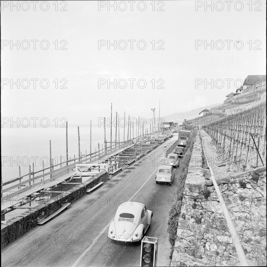 Rivaz - Cully road widening 1962