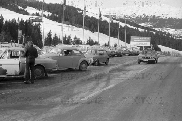Car park near ski lift Sorenberg, 1972