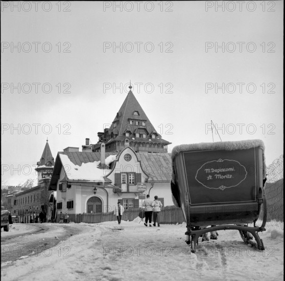 St. Moritz, Palace hotel, 1954