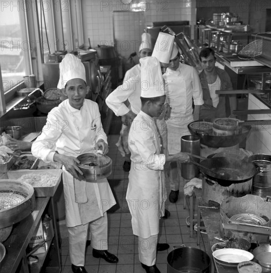 Chinese Food Festival in the airport restaurant, Zurich 1969