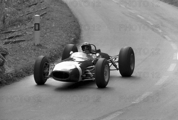 Hill climb race St-Ursanne-Les Rangiers 1965: winner of the day Siffert on Brabham