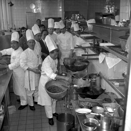 Chinese Food Festival in the airport restaurant, Zurich 1969