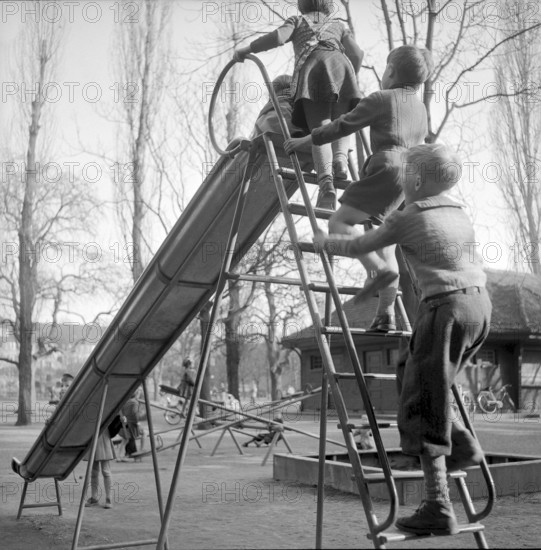 Children's playground in Zurich 1955