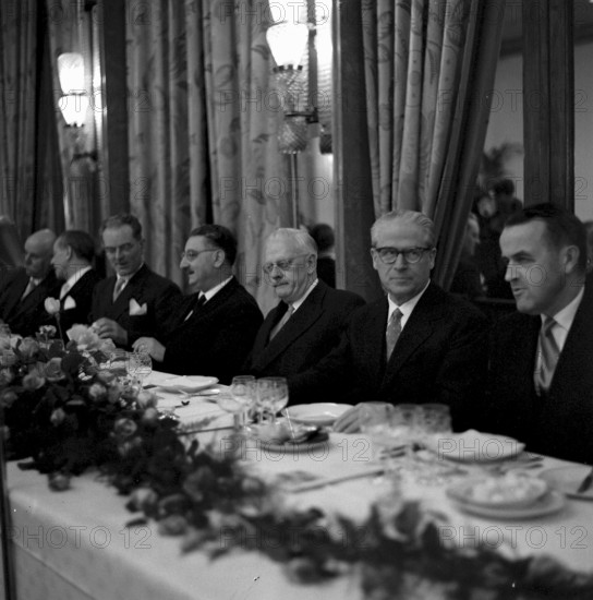 50th anniversary of the Simplon railway tunnel, celebration in Milan 1956