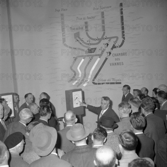 Opening of the most modern drinking water reservoir of Switzerland in La Chaux-de-Fonds 1959