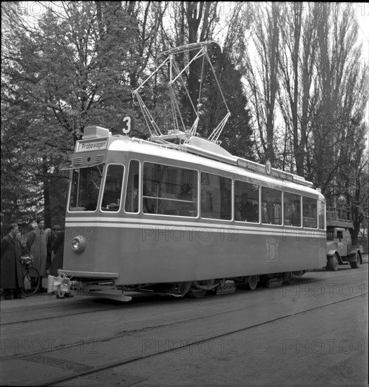 New cars fur tram number 3, Zurich 1939