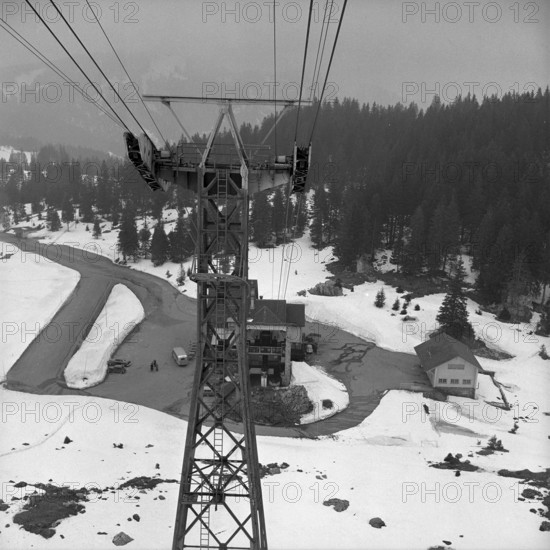 Santis cable railway, revision, 1954