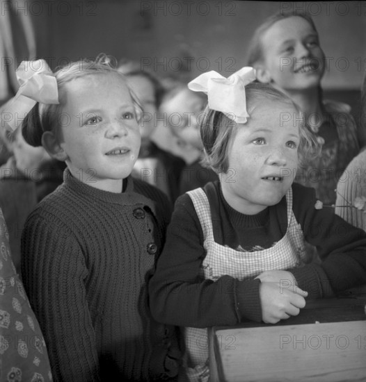 First-year pupil in Amlikon b. Wohlen 1945