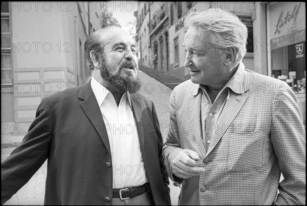 Shmuel Rodensky in Zurich and Teddy Stauffer 1968