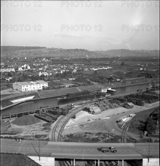 Rhine port Basle 1948