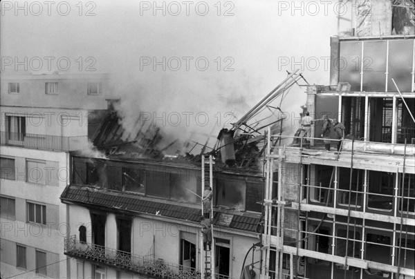 Large fire in Lucerne 1969