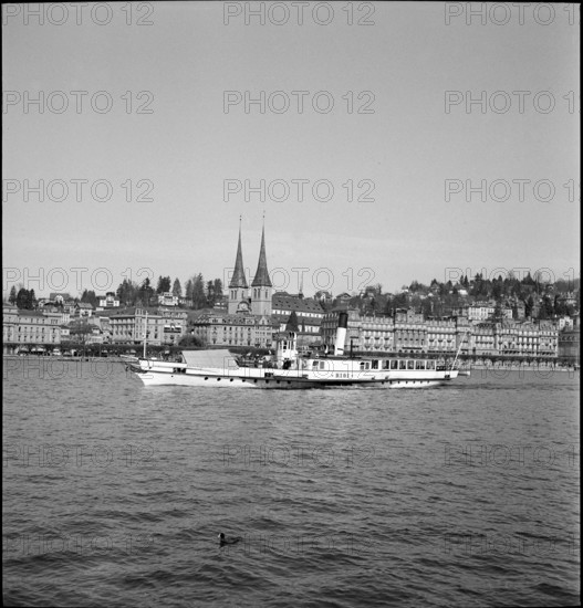 Steamer ""Rigi"", Lake Lucerne, 1948