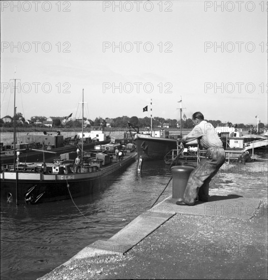 Rhine port Basle 1948