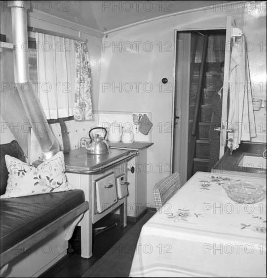 Galley, Cabin, Rhine tug ""Vogel Gryff"", Basle 1949