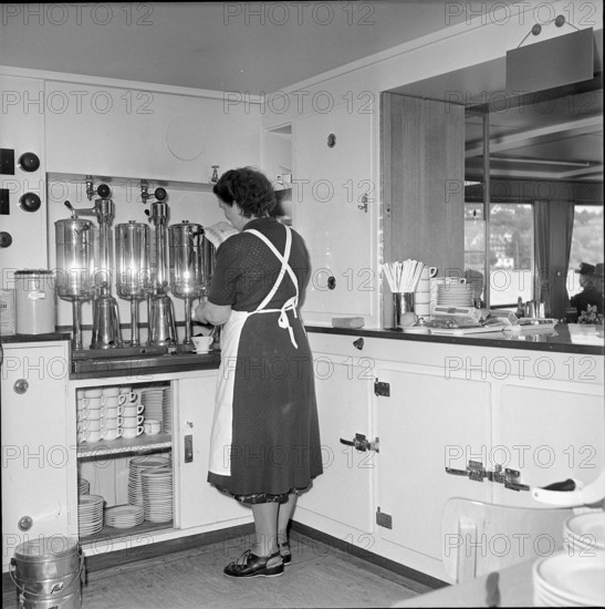 Linth"", ship on Lake Zurich, 1952