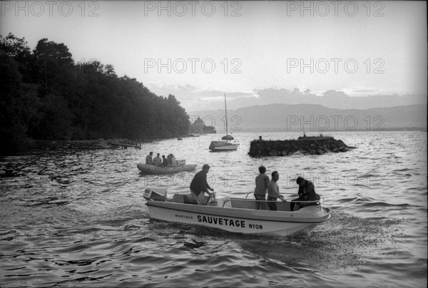 Shipping accident on the Lake Lemon near Thonon-les-Bains, 1970: Excursion ship sunk, 6 dead people