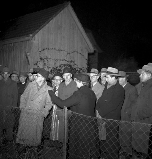 Homicide case Haberthur 1949: Frieda Haberthur explaning