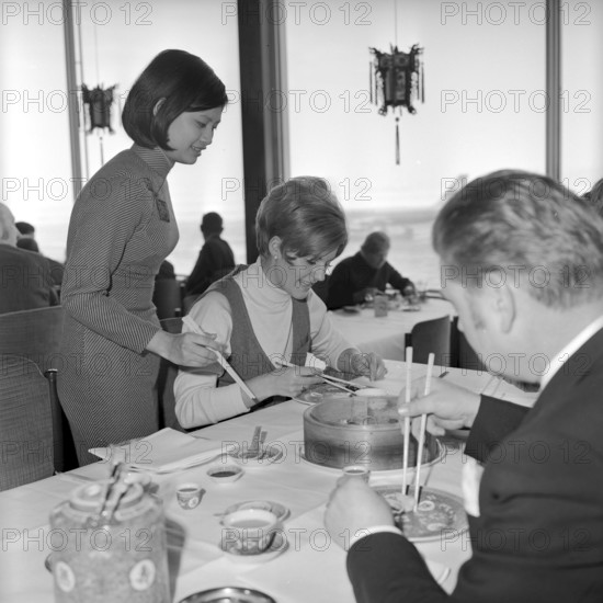 Chinese Food Festival in the airport restaurant, Zurich 1969
