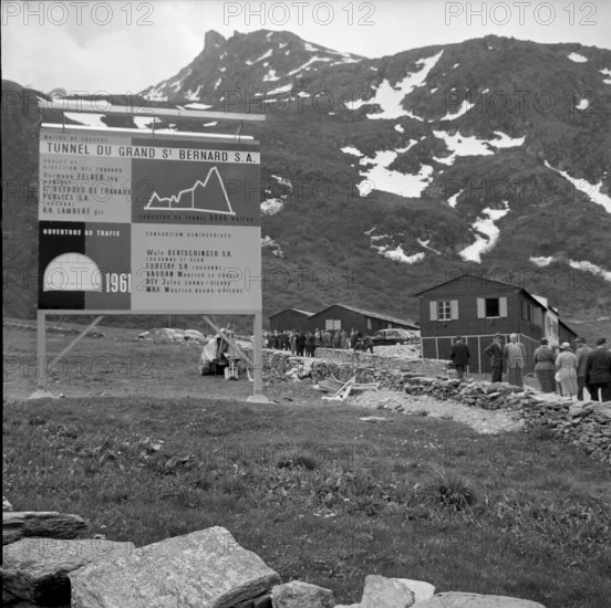 Great Sankt Bernhard, Start of construction, building project board 1959