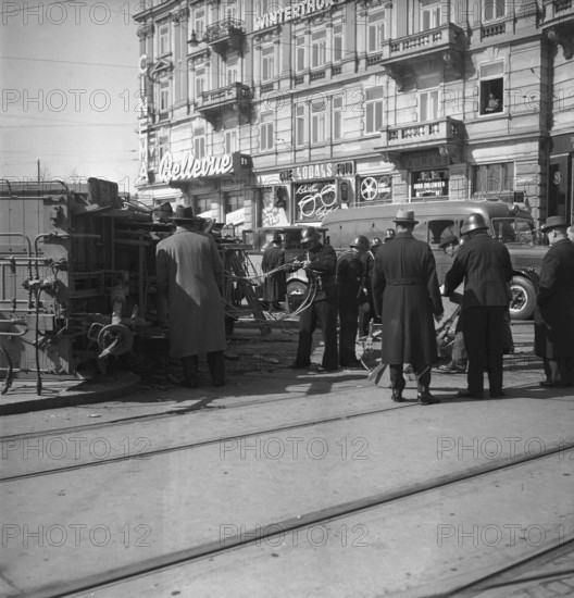 Tramway Accident in Zurich 1946: Crash between tram 4 and Forchbahn