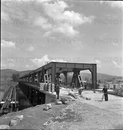 Simplon railway line, bridge 1952
