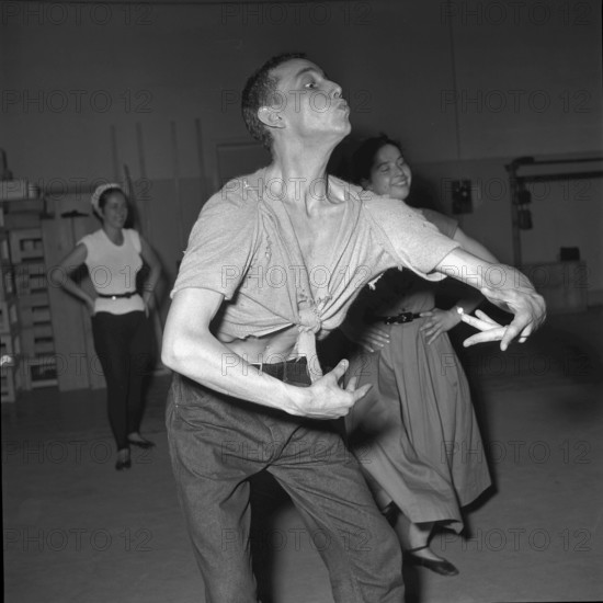 International holiday dance course at Zurich city theatre 1952. teacher