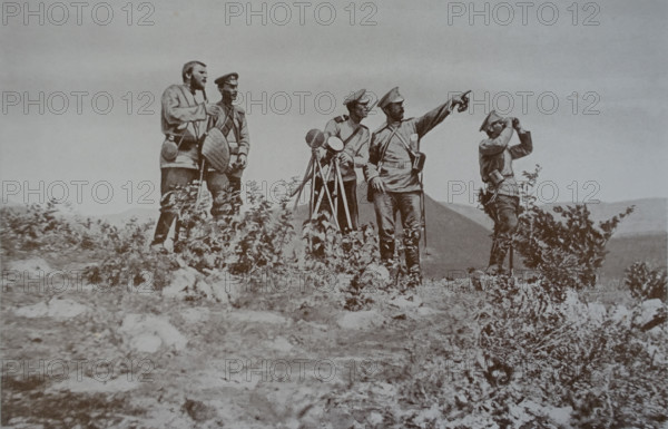 Heliograph signaling Art album Manchuria Russo-Japanese War 1906