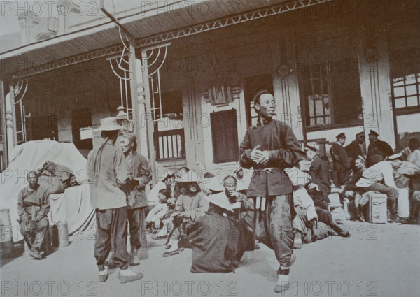 At the Harbin train station Photo by Martynov