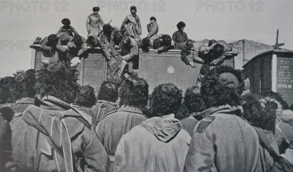 Retreat after the Mukden battles Art album Manchuria Russo-Japanese War 1906