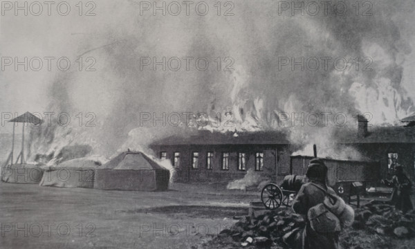 Retreat after the Mukden battles Art album Manchuria Russo-Japanese War 1906