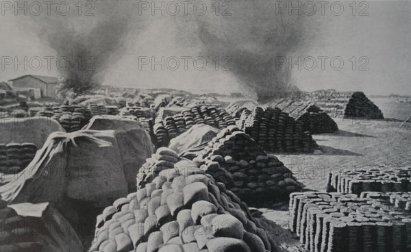 Retreat after the Mukden battles Art album Manchuria Russo-Japanese War 1906