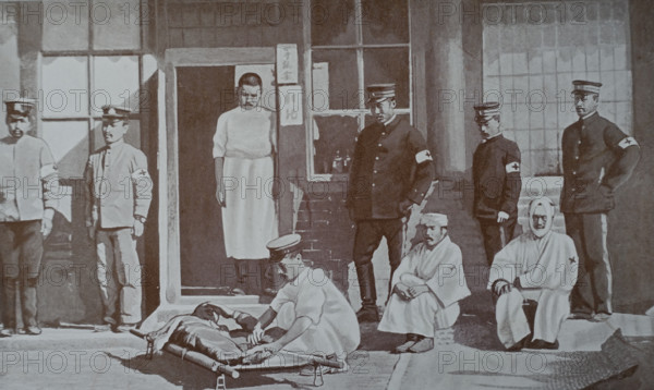 Japanese hospital in Mukden Art album Manchuria Russo-Japanese War 1906