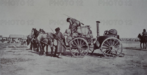 Field kitchen Art album Manchuria Russo-Japanese War 1906