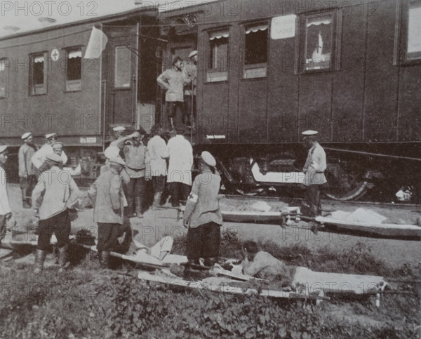 Near the hospital train Photo by Gusev