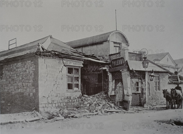 Port Arthur A Palermo restaurant destroyed by Japanese shells Photograph of Captain Pravikov