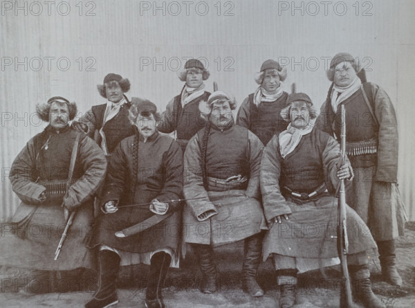 Border guards dressed as Honghuzi Photo by Gusev