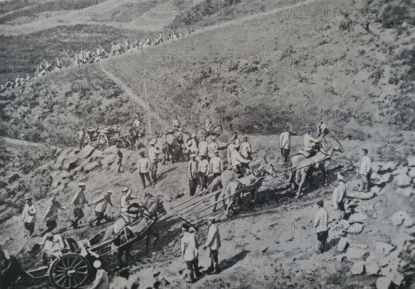 Elevating guns at the pass near Anping Photo by Gusev