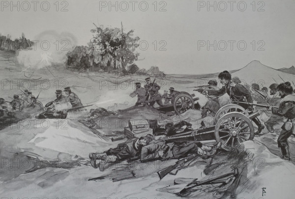 Capture of mountain guns in battles on the Shahe River Ivan Vladimirov (1869/1870-1947)