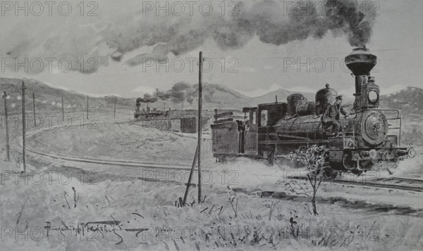 Lieutenant Colonel Spiridonov delivers a train with ammunition under enemy fire to Port Arthur from Liaoyang on April 25, 1904 Alexander Vladimirovich Makovsky (1869-1924)