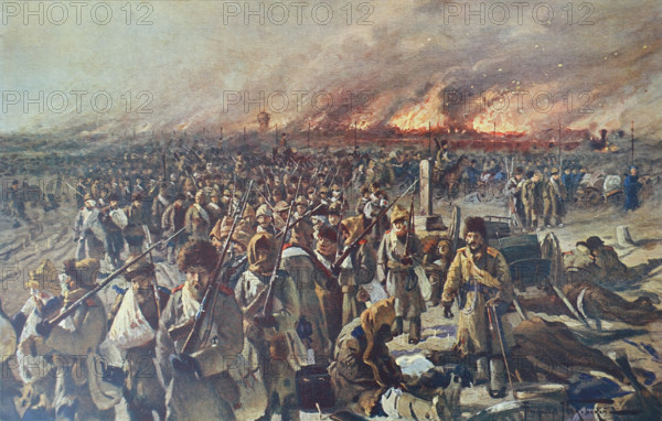 Retreat from Mukden Alexander Vladimirovich Makovsky (1869-1924)