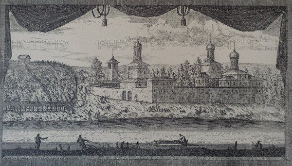 St Andrew Stratelates Monastery Bernard Picart (1673-1733) Engraving before 1715