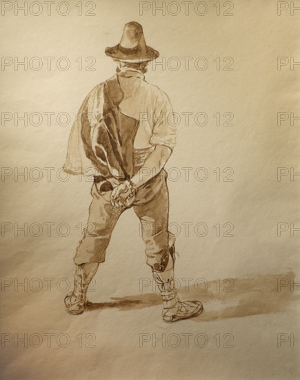 Lazzaroni Late 1820-s Bryullov Karl Pavlovich (1799-1852) Italian album