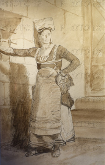 Italian from Sanino Last 1820-s Bryullov Karl Pavlovich (1799-1852) Italian album