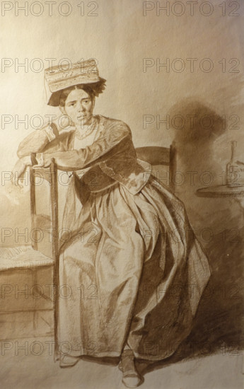 Italian from Nettuno Last 1820-s Bryullov Karl Pavlovich (1799-1852) Italian album