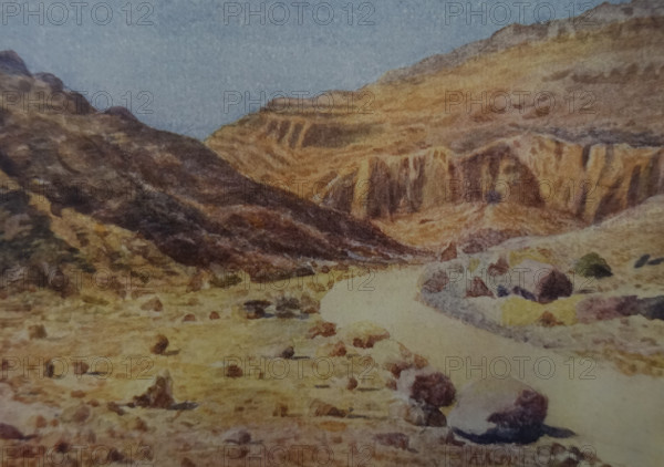 Valley of the Kings  Illustration from the book ""In the Land of Amon-Ra Essays on Egypt"" Author AN Lvov  1911