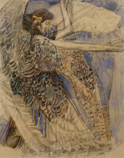 Seraphim 1904-1905 Vrubel Mikhail (1856-1910) Watercolour