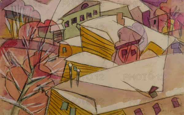 Landscape Circa 1916 Aristarkh Lentulov (1882-1943) Watercolour